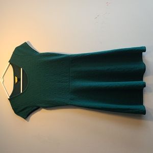 Prince & Fox Emerald Green Scoopneck Skater Dress Size Medium